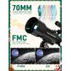 imageTelescope for Adults Astronomy 70mm Aperture 400mm Focal Length Portable Astronomical Telescope for Beginners Age Over 8 Years Old with Wireless Remote Carry Bag Tripod BlackBlack
