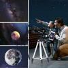 imageTelescope for Adults Astronomy 70mm Aperture 400mm Focal Length Portable Astronomical Telescope for Beginners Age Over 8 Years Old with Wireless Remote Carry Bag Tripod BlackBlack