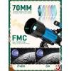 imageTelescope for Adults Astronomy 70mm Aperture 400mm Focal Length Portable Astronomical Telescope for Beginners Age Over 8 Years Old with Wireless Remote Carry Bag Tripod BlackBlue