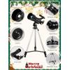 imageTelescope for Adults Astronomy 70mm Aperture 400mm Focal Length Portable Astronomical Telescope for Beginners Age Over 8 Years Old with Wireless Remote Carry Bag Tripod BlackBlack