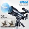 imageTelescope for Adults Astronomy 70mm Aperture 400mm Focal Length Portable Astronomical Telescope for Beginners Age Over 8 Years Old with Wireless Remote Carry Bag Tripod BlackSpaceman Print