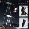 imageTelescope for Adults Astronomy 70mm Aperture 400mm Focal Length Portable Astronomical Telescope for Beginners Age Over 8 Years Old with Wireless Remote Carry Bag Tripod BlackWhite