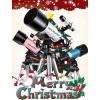 imageTelescope for Adults Astronomy 70mm Aperture 400mm Focal Length Portable Astronomical Telescope for Beginners Age Over 8 Years Old with Wireless Remote Carry Bag Tripod BlackWhite