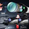 imageTelescope for Adults Astronomy 70mm Aperture 400mm Focal Length Portable Astronomical Telescope for Beginners Age Over 8 Years Old with Wireless Remote Carry Bag Tripod BlackWhite