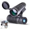 image10x42 Monocular Telescope  High Power Hunting Monocular with Smartphone Adapter ampamp Tripod for Bird Watching Hiking Camping Travel Outdoor Compact Monocular Telescope for Adults Camo