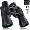 image20x50 High Power Binoculars for Bird Watching 28mm Large Eyepiece Life Waterproof Binoculars for Hunting Hiking Concert Travel with Smartphone Adapter BAK4 Prism FMC Lens BlackBlack