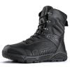 imageFREE SOLDIER Mens Military Tactical Boots Waterproof Hiking Work Boots Durable Combat BootsBlack