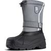 imageFREE SOLDIER Mens Snow Boots Insulated Waterproof Hiking Winter Shoes Nonslip Outdoor Ankle Cold Weather BootsVelvet Grey