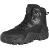 imageFREE SOLDIER Mens Waterproof Hiking Boots Tactical Work Boots Outdoor Lightweight Military BootsMid Black