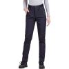 imageFREE SOLDIER Outdoor Womens Snow Ski Pants Soft Shell Fleece Lined Pants Water Resistant Camping Hiking Nylon Pants Black Color 28W30L