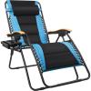 imageFREE SOLDIER Oversized XL Padded Zero Gravity Lounge Chair Adjustable Reclining Folding Chair with Cup Holder 400lb Blue
