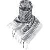 imageFREE SOLDIER Scarf Military Shemagh Tactical Desert Keffiyeh Head Neck Scarf Arab Wrap with Tassel for Men WomenAlabaster White