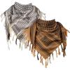 imageFREE SOLDIER Scarf Military Shemagh Tactical Desert Keffiyeh Head Neck Scarf Arab Wrap with Tassel for Men WomenCoyote Brown  Tan