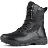 imageFREE SOLDIER Womens Tactical Boots 8 Inches Lightweight Combat Boot Durable Military Work Outdoors Boots Desert Boot for WomenDark Black
