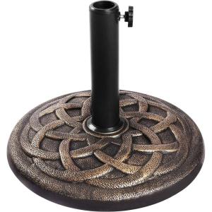 imageFREE SOLDIER 20lbs Umbrella Base 165Inch Classic Resin Patio Umbrella Stand Heavy Duty Outdoor Market Umbrella Holder