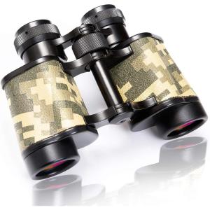 imageFREE SOLDIER Bird Watching Binoculars for Adults  BAK4 Prism HD Classic Crocodile Pattern 8x30 Binoculars for Hunting Sports Wildlife Observation Travel Concerts CAMO