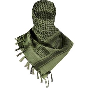 imageFREE SOLDIER Scarf Military Shemagh Tactical Desert Keffiyeh Head Neck Scarf Arab Wrap with Tassel for Men WomenArmy Green