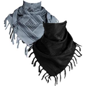 imageFREE SOLDIER Scarf Military Shemagh Tactical Desert Keffiyeh Head Neck Scarf Arab Wrap with Tassel for Men WomenCamo Black and Camo Blue