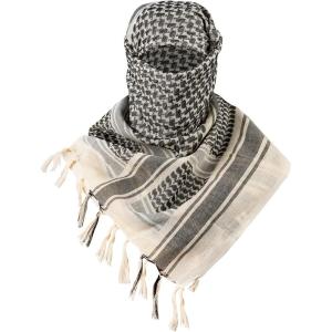 imageFREE SOLDIER Scarf Military Shemagh Tactical Desert Keffiyeh Head Neck Scarf Arab Wrap with Tassel for Men WomenTan