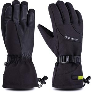 imageFREE SOLDIER Ski Gloves Snow Touchscreen Waterproof for Men ampamp Women Winter Snowboard 3M Thinsulate Insulated