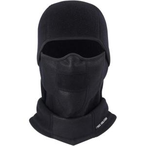 imageFREE SOLDIER Winter Balaclava Ski Mask Motorcycle Mask for Men ampamp Women Fleece Neck Gaiter for Snowboarding Cycling Black