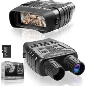 imageNight Vision Goggles Binoculars Military Grade for Adults in Total Darkness  7 Levels Infrared Goggles for Viewing 984ft300M with 231quot LCD Screen for Hunting Wildlife Watching with Video and Photo