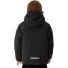 imageFREE SOLDIER Boys Girls Waterproof Ski Jacket Fleece Lined Warm Winter Snow Coat Kids Winter Jacket with Detachable HoodBlack