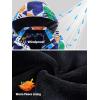 imageFREE SOLDIER Boys Girls Waterproof Ski Jacket Fleece Lined Warm Winter Snow Coat Kids Winter Jacket with Detachable HoodDoodle Dot