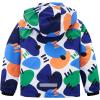 imageFREE SOLDIER Boys Girls Waterproof Ski Jacket Fleece Lined Warm Winter Snow Coat Kids Winter Jacket with Detachable HoodDoodle Dot