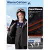 imageFREE SOLDIER Boys Girls Waterproof Ski Jacket Fleece Lined Warm Winter Snow Coat Kids Winter Jacket with Detachable HoodGray