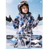 imageFREE SOLDIER Boys Girls Waterproof Ski Jacket Fleece Lined Warm Winter Snow Coat Kids Winter Jacket with Detachable HoodGreen Camo
