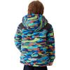 imageFREE SOLDIER Boys Girls Waterproof Ski Jacket Fleece Lined Warm Winter Snow Coat Kids Winter Jacket with Detachable HoodSummit Stripe