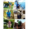 imageFREE SOLDIER Mens Cargo Hiking Shorts with Belt Lightweight Quick Dry Tactical Shorts with Pockets for Casual Work GolfDark Blue