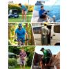 imageFREE SOLDIER Mens Cargo Hiking Shorts with Belt Lightweight Quick Dry Tactical Shorts with Pockets for Casual Work GolfFir Green