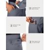 imageFREE SOLDIER Mens Cargo Hiking Shorts with Belt Lightweight Quick Dry Tactical Shorts with Pockets for Casual Work GolfGray Blue