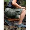imageFREE SOLDIER Mens Cargo Hiking Shorts with Belt Lightweight Quick Dry Tactical Shorts with Pockets for Casual Work GolfMix Fir Green