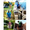 imageFREE SOLDIER Mens Cargo Hiking Shorts with Belt Lightweight Quick Dry Tactical Shorts with Pockets for Casual Work GolfMix Fir Green