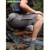 imageFREE SOLDIER Mens Cargo Hiking Shorts with Belt Lightweight Quick Dry Tactical Shorts with Pockets for Casual Work GolfMixgray