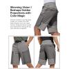 imageFREE SOLDIER Mens Cargo Hiking Shorts with Belt Lightweight Quick Dry Tactical Shorts with Pockets for Casual Work GolfMixgray