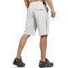 imageFREE SOLDIER Mens Cargo Hiking Shorts with Belt Lightweight Quick Dry Tactical Shorts with Pockets for Casual Work GolfSilver
