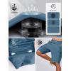 imageFREE SOLDIER Mens Cargo Hiking Shorts with Belt Lightweight Quick Dry Tactical Shorts with Pockets for Casual Work GolfSky Blue