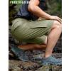 imageFREE SOLDIER Mens Cargo Hiking Shorts with Belt Lightweight Quick Dry Tactical Shorts with Pockets for Casual Work GolfSlate Green