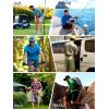 imageFREE SOLDIER Mens Cargo Hiking Shorts with Belt Lightweight Quick Dry Tactical Shorts with Pockets for Casual Work GolfSlate Green