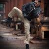 imageFREE SOLDIER Mens Cargo Pants Water Resistant Ripstop Tactical Pants for Men Work Pants Lightweight Outdoor Hiking Pants MenClassic Khaki