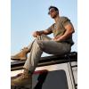 imageFREE SOLDIER Mens Cargo Pants Water Resistant Ripstop Tactical Pants for Men Work Pants Lightweight Outdoor Hiking Pants MenClassic Khaki