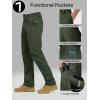 imageFREE SOLDIER Mens Cargo Pants Water Resistant Ripstop Tactical Pants for Men Work Pants Lightweight Outdoor Hiking Pants MenOlive Green