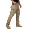 imageFREE SOLDIER Mens Cargo PantsTactical Pants for Men StretchDurable Ripstop EDC Work Pants for HikingBrown