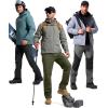 imageFREE SOLDIER Mens Fleece Lined Outdoor Cargo Hiking Pants Water Repellent Softshell Snow Ski Pants with Zipper PocketsArmy Green