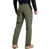 imageFREE SOLDIER Mens Fleece Lined Outdoor Cargo Hiking Pants Water Repellent Softshell Snow Ski Pants with Zipper PocketsArmy Green