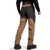 imageFREE SOLDIER Mens Fleece Lined Outdoor Cargo Hiking Pants Water Repellent Softshell Snow Ski Pants with Zipper PocketsDark Brown